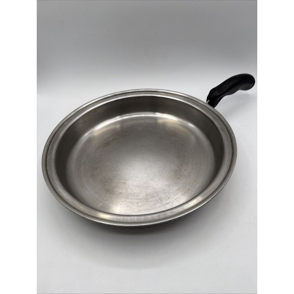 VTG PERMANENT SOLAR-STURGES‎ 18-8 Stainless Steel USA 11" Fry Pan Skillet NO LID